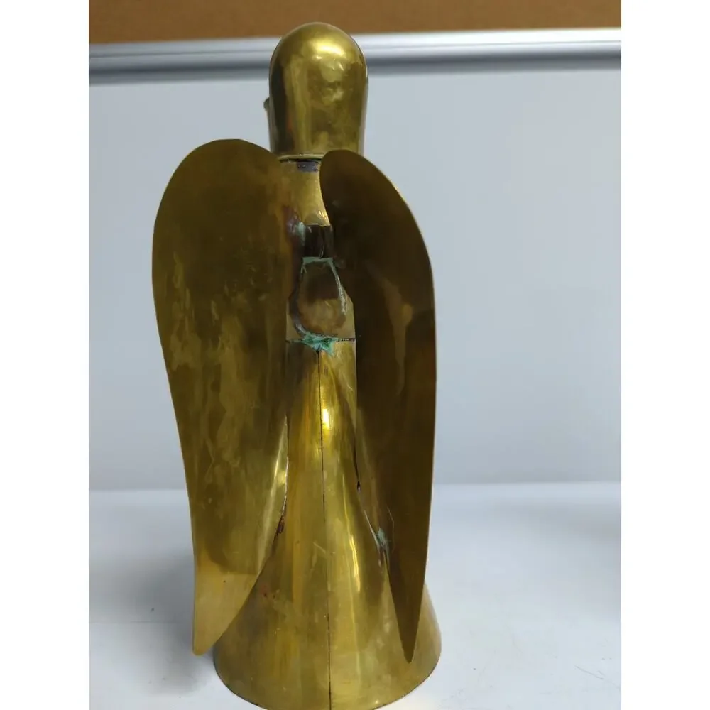 Angel Candle Holders Made In Mexico Copper Brass Set Of 2 Christmas Holiday